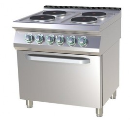 4 főzőlapos RedFox elektromos tűzhely elektromos, légkeveréses sütővel